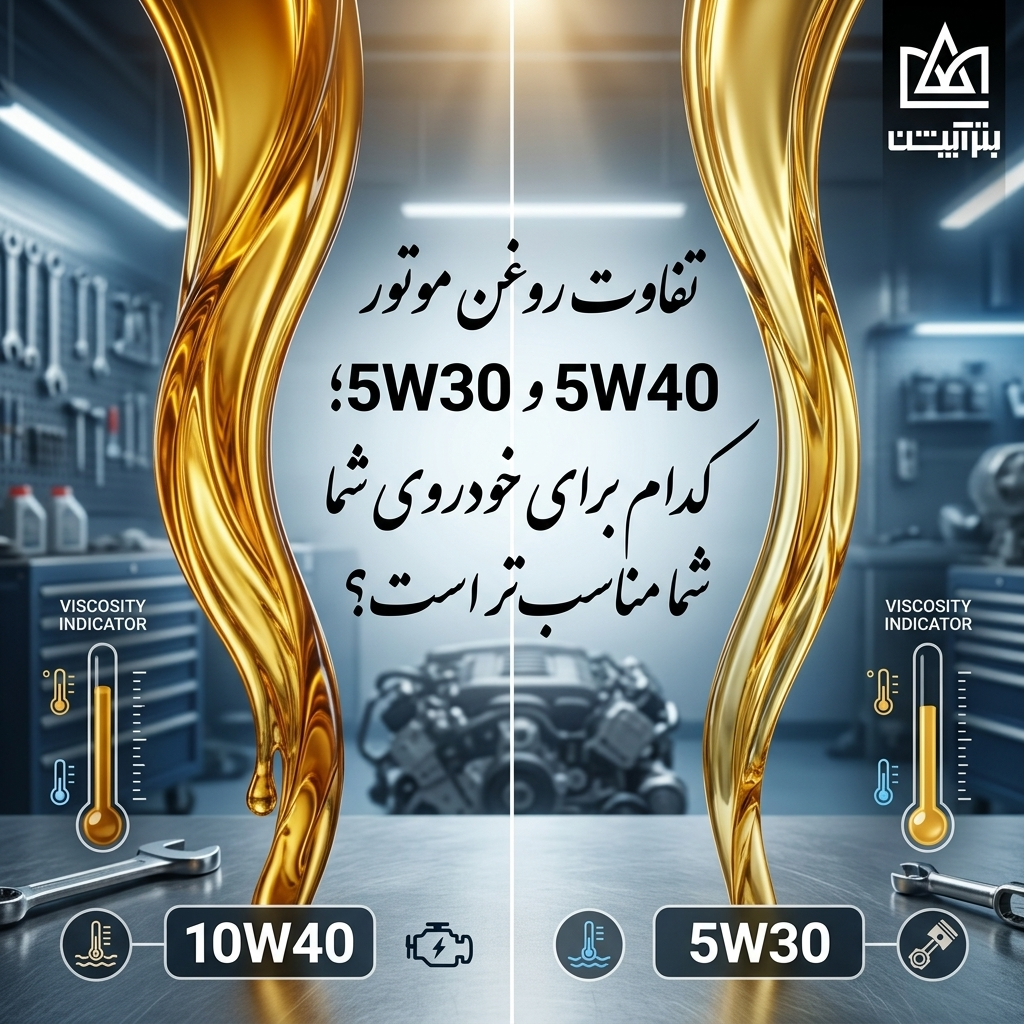 تفاوت روغن موتور 10W40 و 5W30؛ کدام برای خودروی شما مناسب‌تر است؟